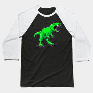 Awesome T Rex Dinosaur Illustration Baseball T-Shirt